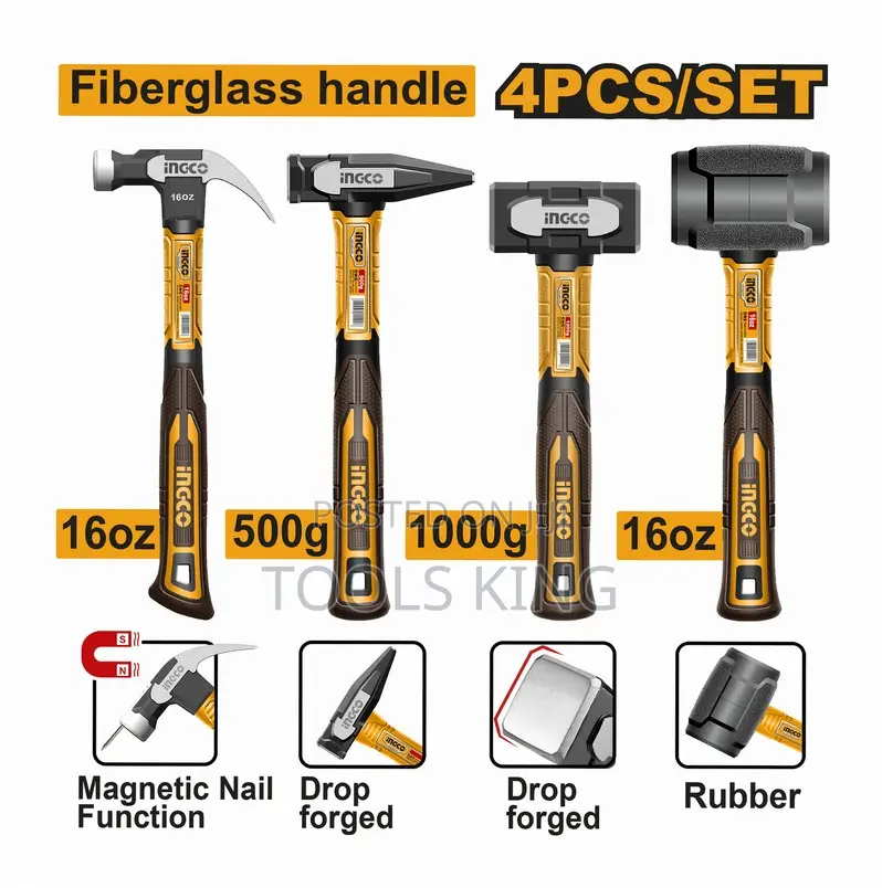 4pcs Hammer Set - Hch9004