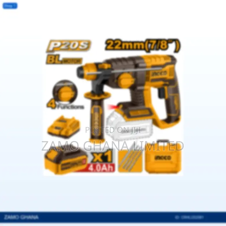 Cordless Rotary Hammer Set 20v 20mm Battery - Crhli202081