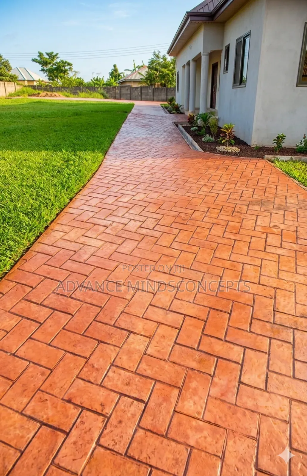 Stamp Concrete Interlock Pavers Design