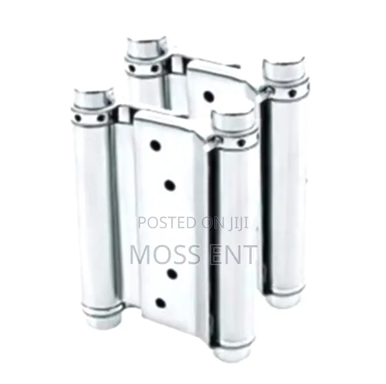 Double Action Spring Hinges 5 Inch Silver - Dah-Sn5