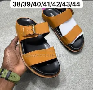 Original Pedro Cross Leather Slippers for Men