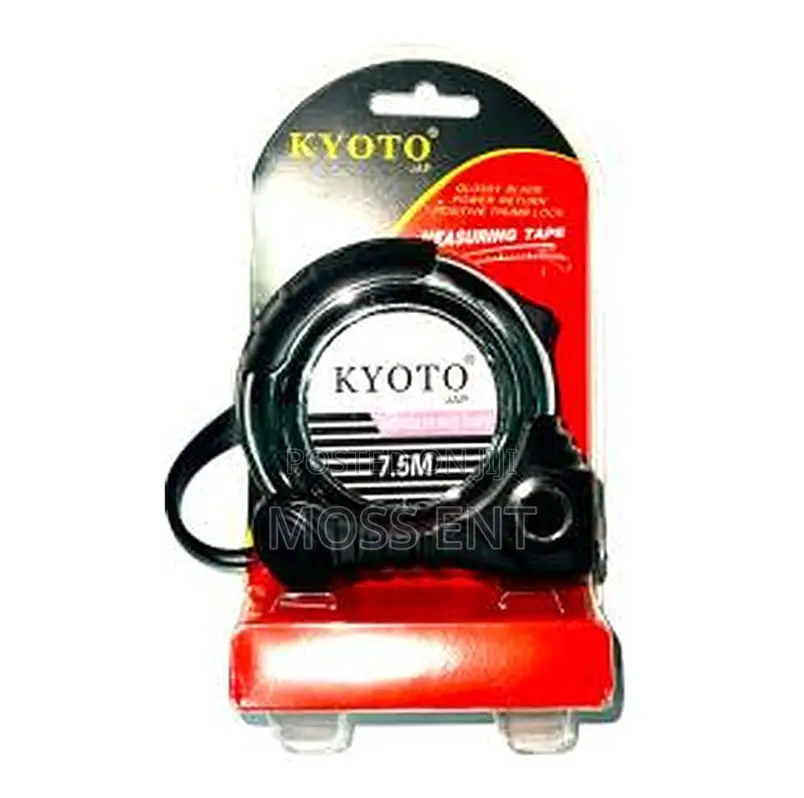 Kyoto 3m Tape Measure 16mm Silver/Black (Piece) - Hf-3c6w