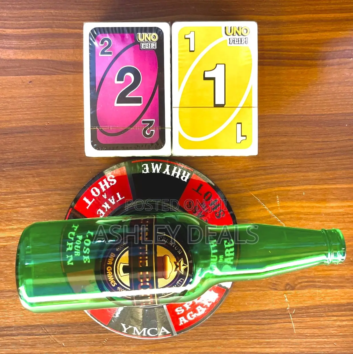 Spin the Bottle and Uno Cards Combo