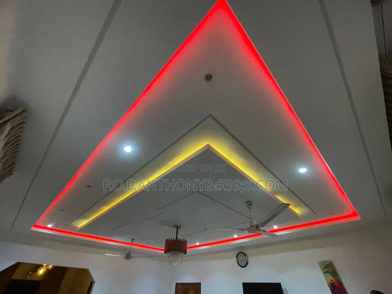 P.O.P Ceiling Design, Tv Stand, Hall Design, Cooping