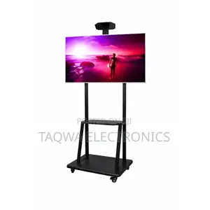Well Fits 32-75 Inches Mobile Universal Tv Stand