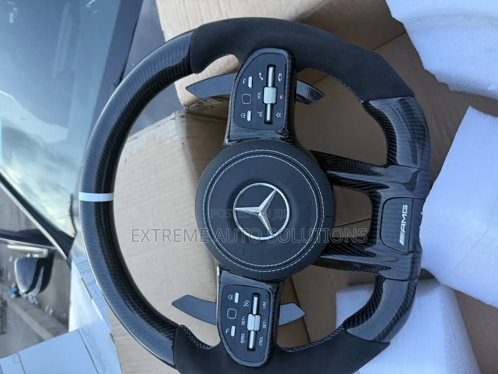 Mercedes-Benz Amg Carbon Fiber 2016-20 Steering Wheel Complete