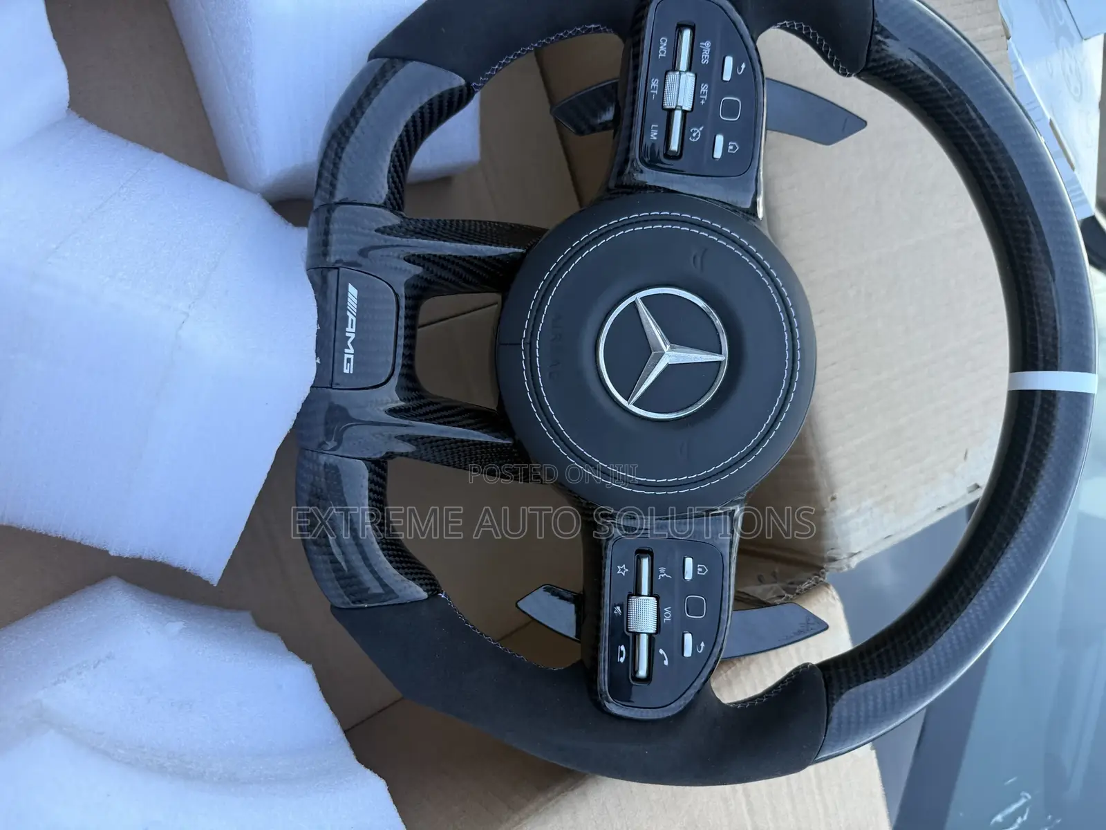 Mercedes-Benz Amg Carbon Fiber 2016-20 Steering Wheel Complete