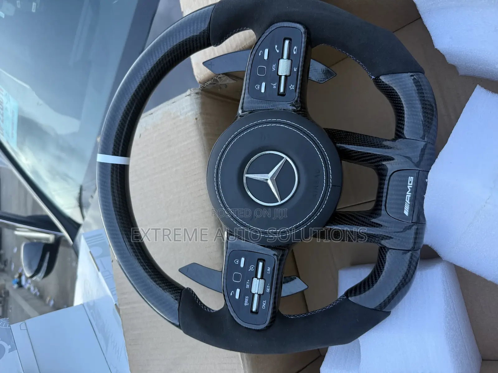 Mercedes-Benz Amg Carbon Fiber 2016-20 Steering Wheel Complete
