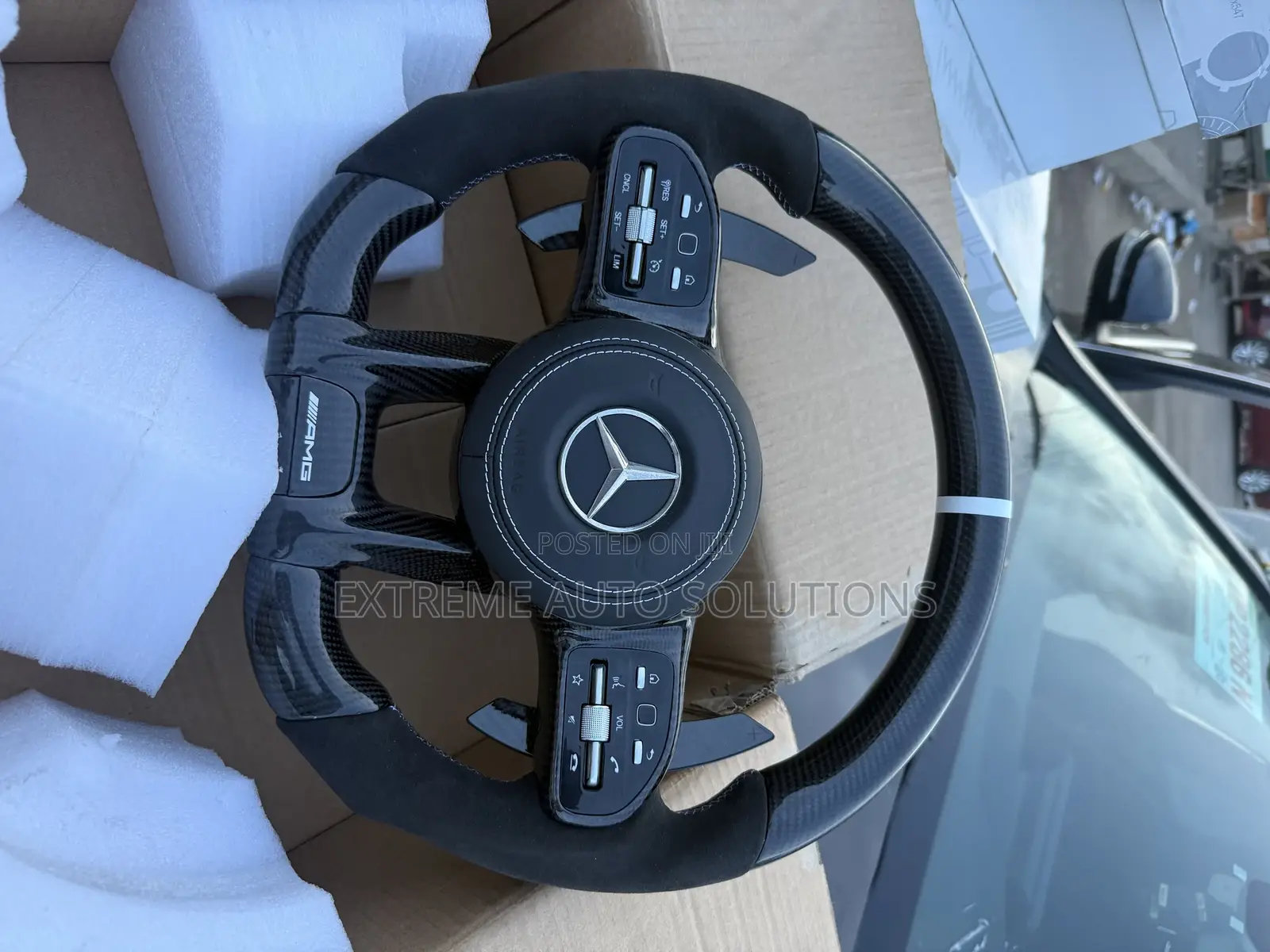 Mercedes-Benz Amg Carbon Fiber 2016-20 Steering Wheel Complete