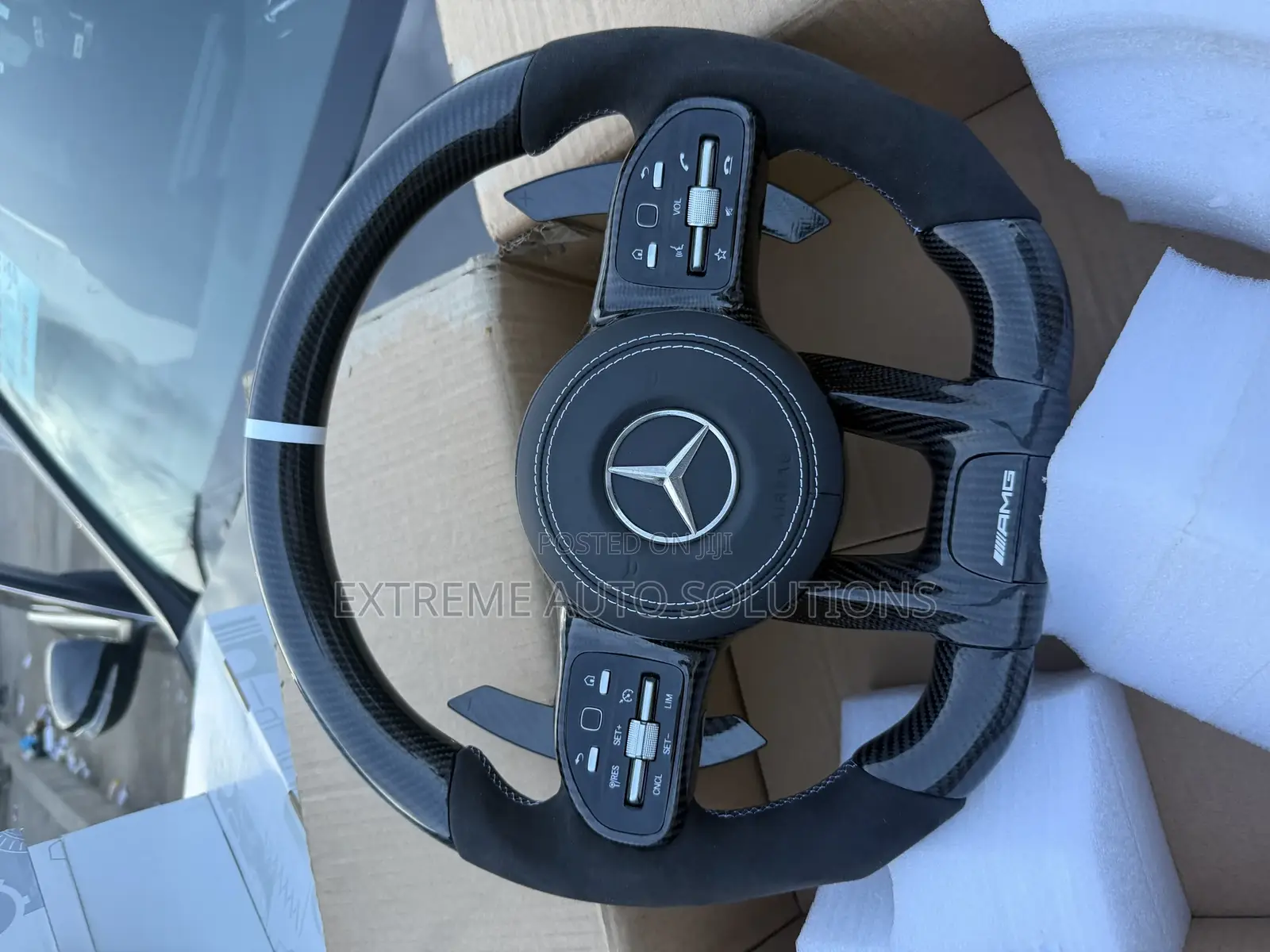 Mercedes-Benz Amg Carbon Fiber 2016-20 Steering Wheel Complete
