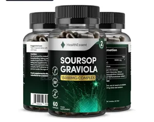 Soursop Graviola Fruit Extract Caps,15000mg High Strength, 2 Months
