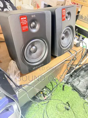 A Pair of M-Audio Bx5 D2 Active Studio Monitors