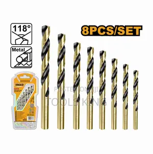 8 PCS HSS Twist Drill Bits - Akdb0801