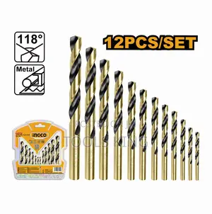 12 PCS HSS Twist Drill Bits - Akdb1125