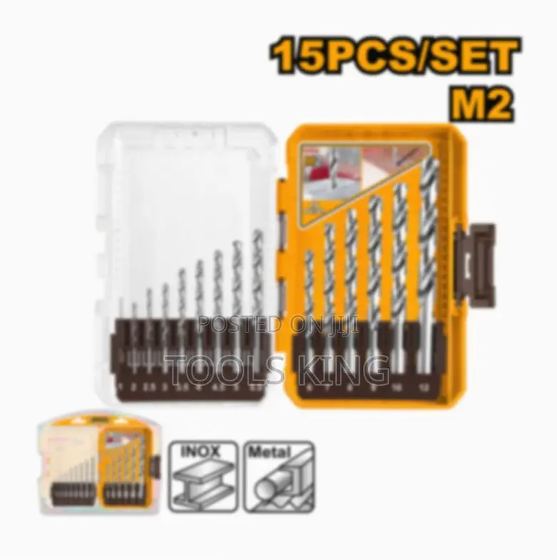 15 PCS M2 HSS Drill Bits - Akdl51508