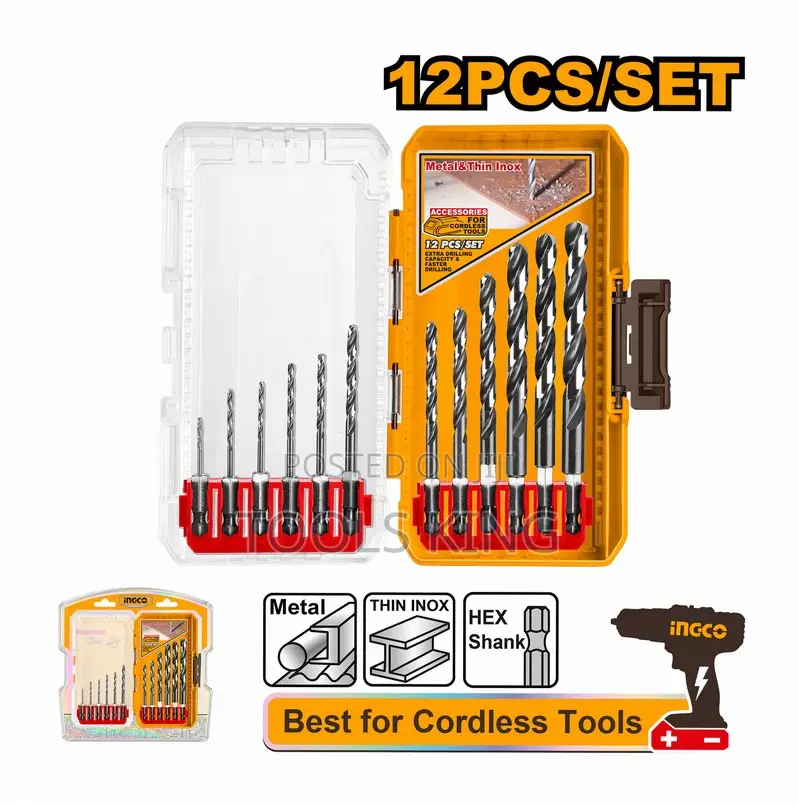 12 PCS HSS Drill Bits - Akdl11206