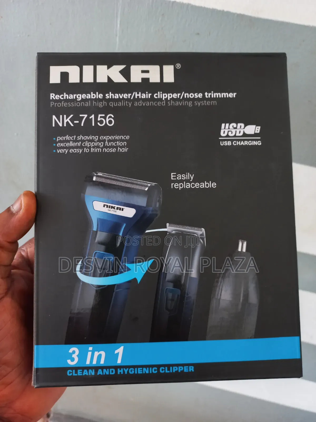 Nikai Shaver, Hair Clipper and Nose Trimmer (3 in 1 )