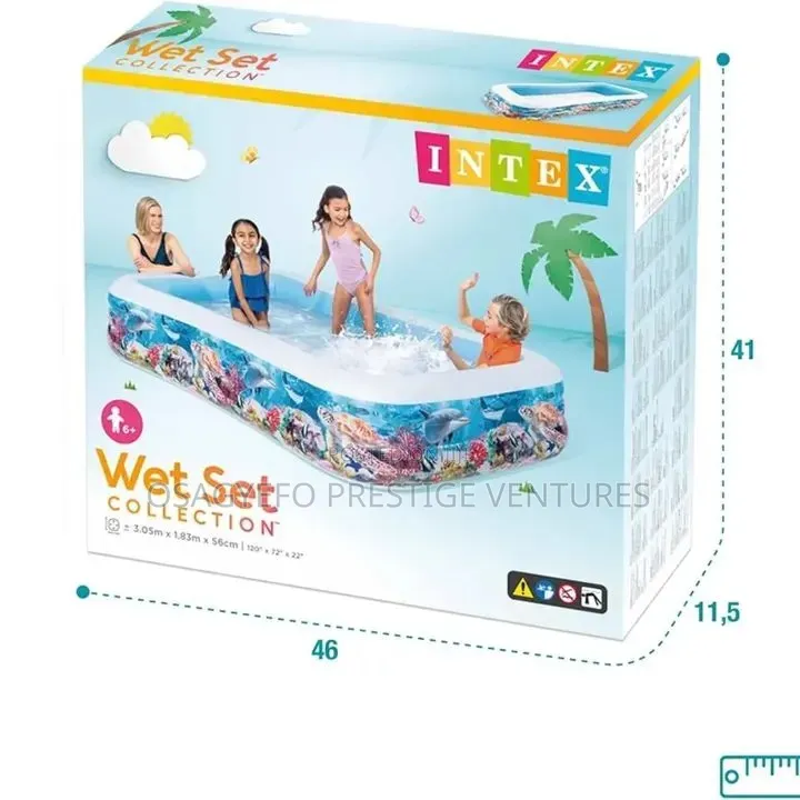 Intex Wet Set Collection Inflatable Family Swimming Pool