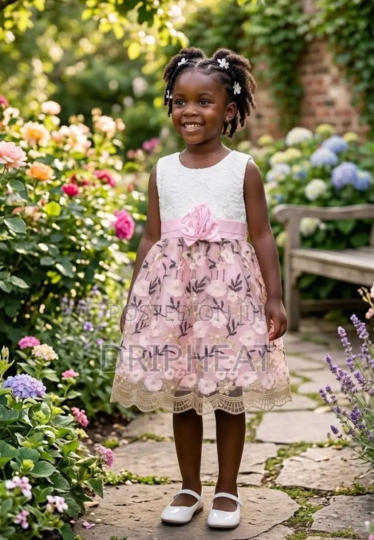 Floral Dress for Kids - Girls Aged 3-7 Years