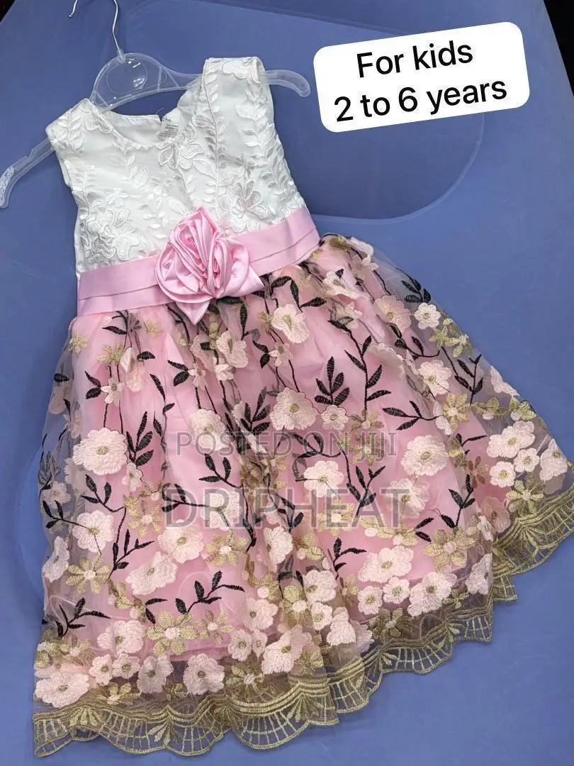 Floral Dress for Kids - Girls Aged 3-7 Years