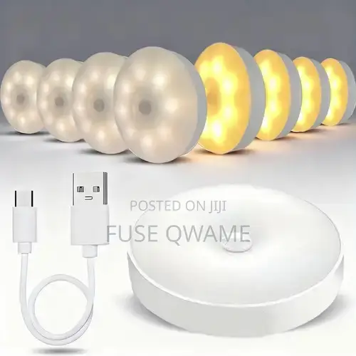 Wireless Motion Sensor Night Light -Usb Rechargeable, Indoor Use