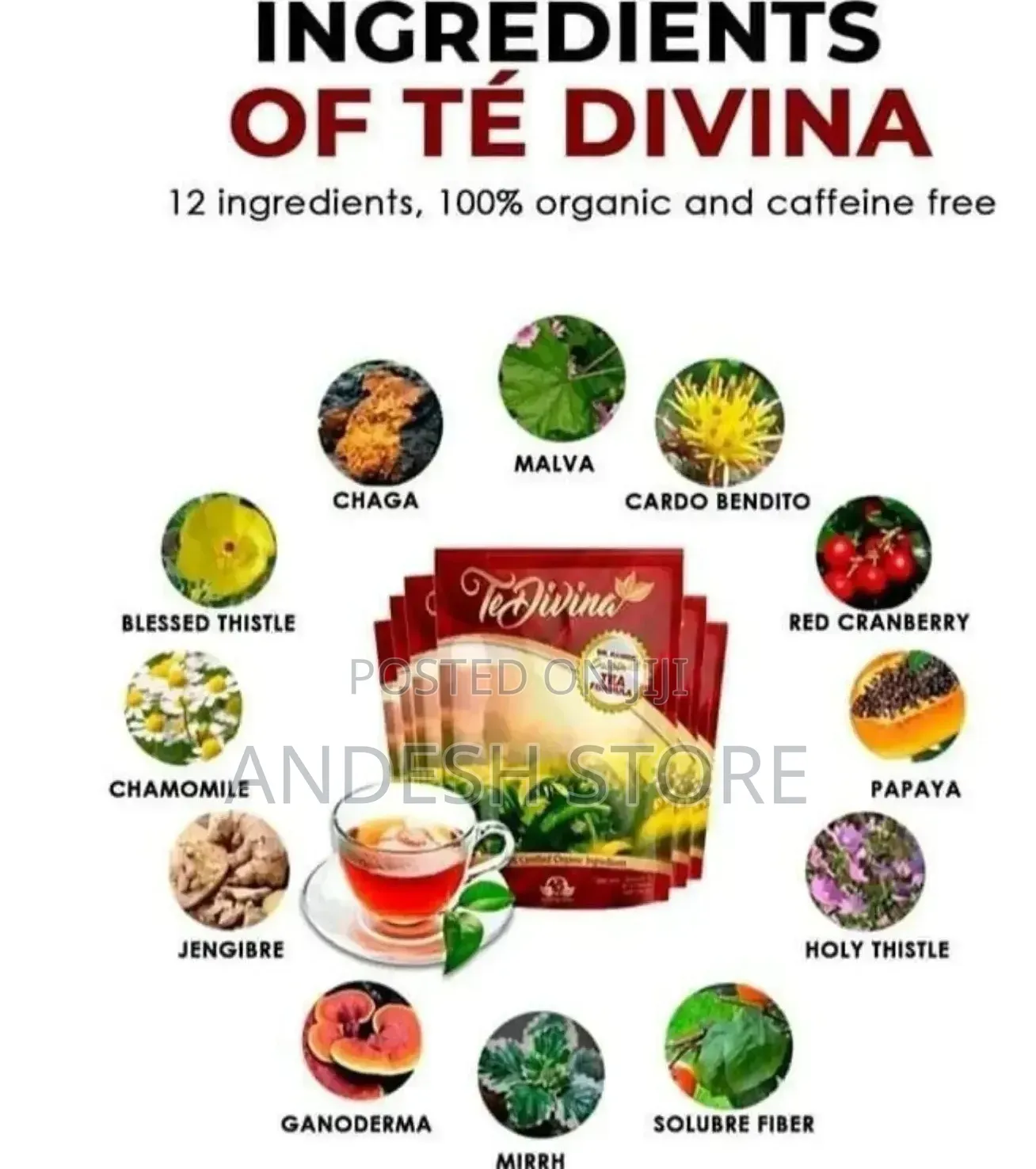 Tedivina Organic Tea From U.S.A For Stubborn Flat Tommy/Weight Lost