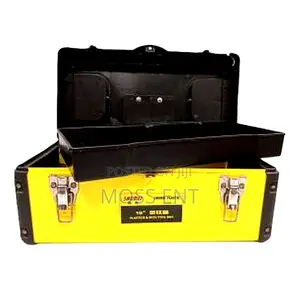 Steel Tools Box 40x50x18cm Black / Yellow 17inch - H