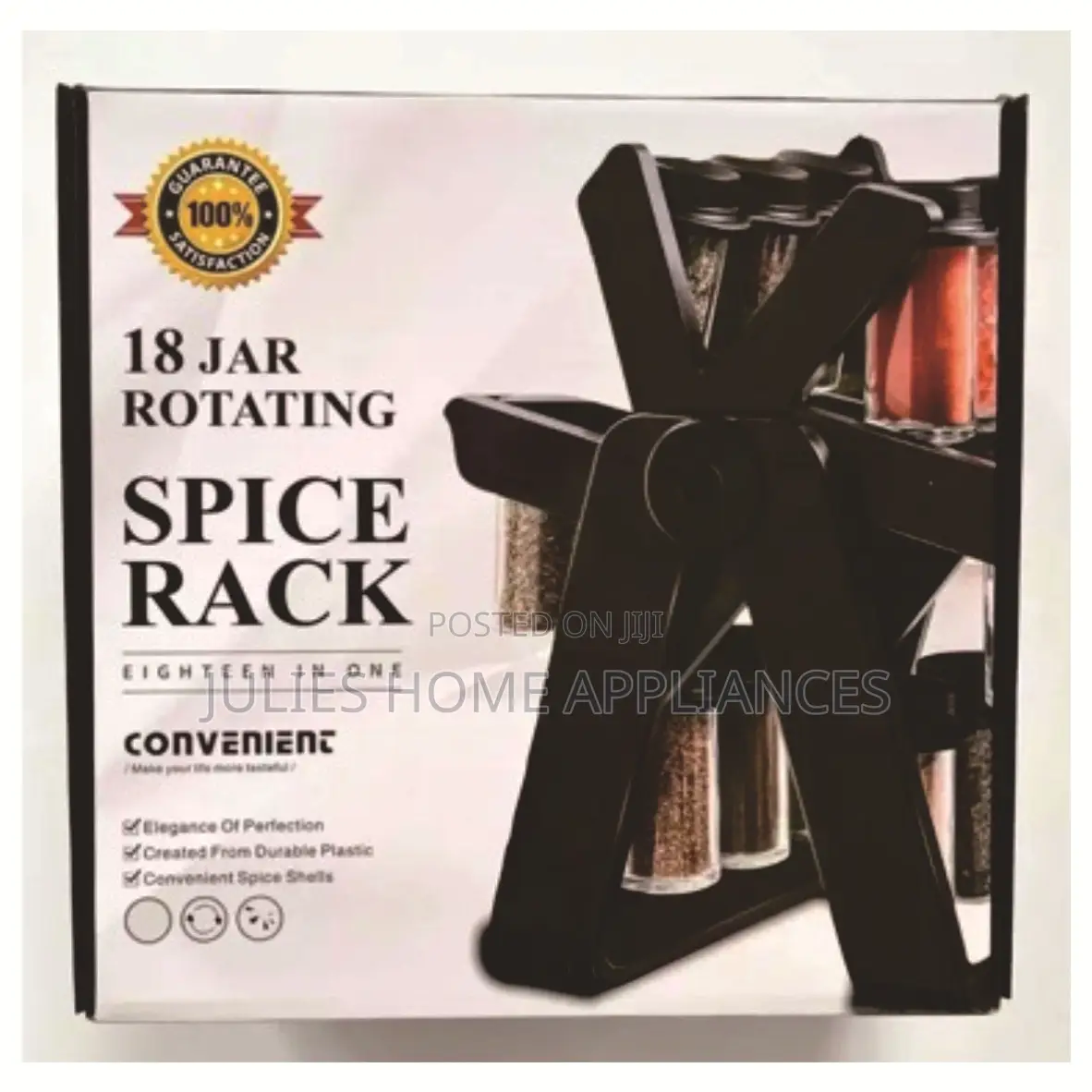 18pcs 360 Rotating Spice Rack