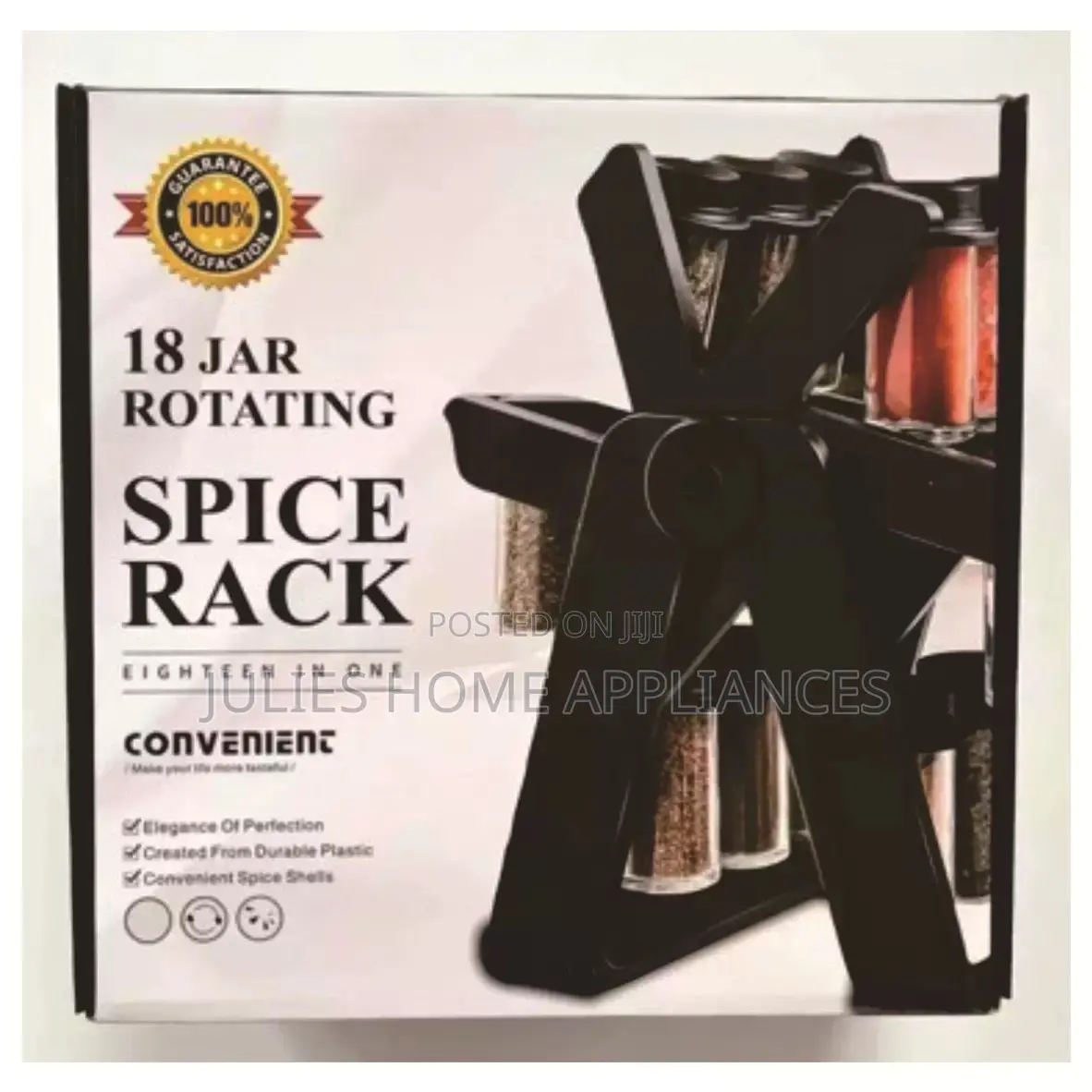 18pcs 360 Rotating Spice Rack