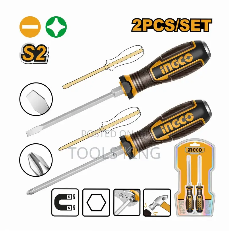 2 PCS Gothrough Screwdriver - Hgtst0208
