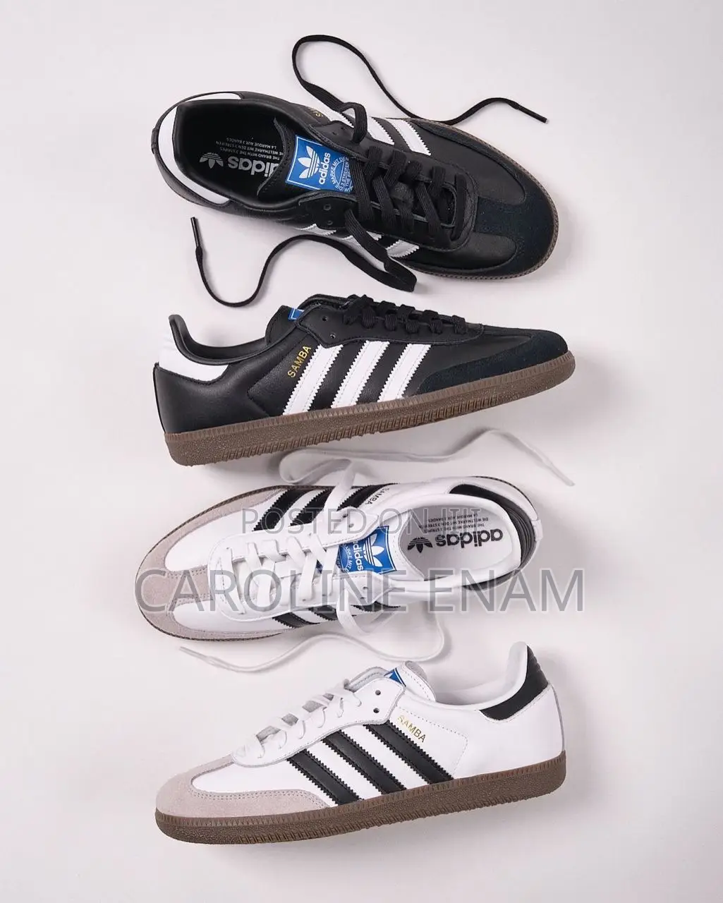 Adidas Samba Classic Sneakers – White Black