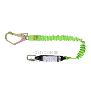 Fall Arrest Lanyaerd Single With Energy Absorber Green 1.8m 45 - Ml211