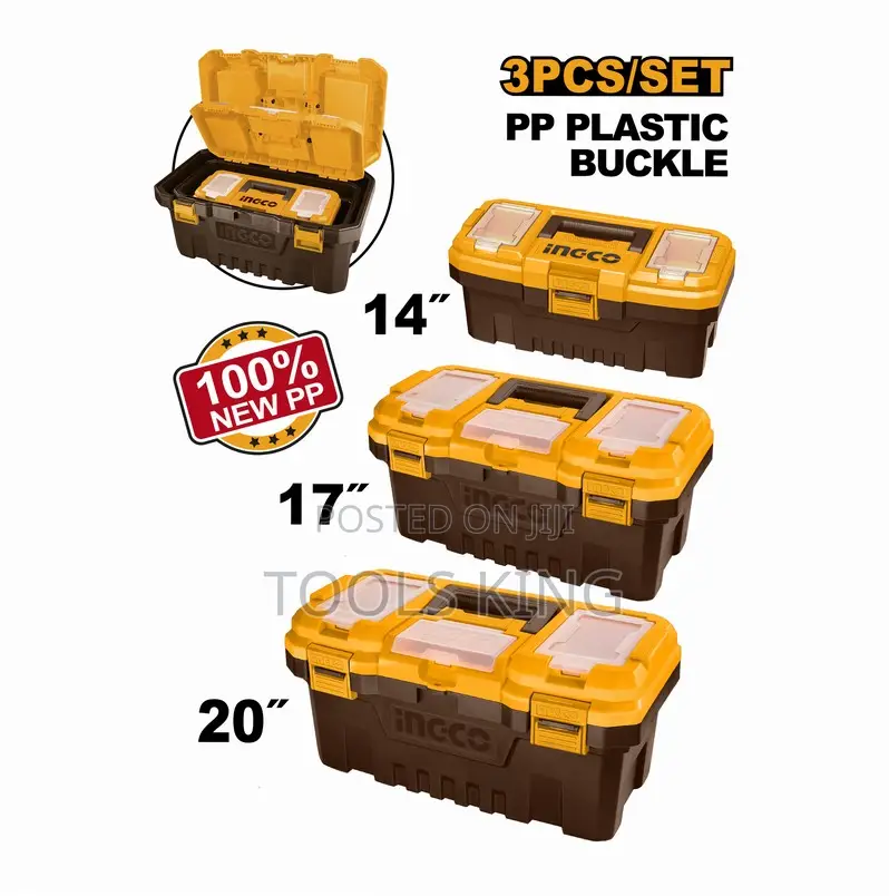 3 PCS Plastic Tool Boxes - Pbxk0301