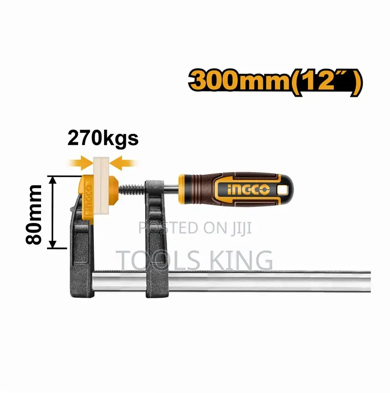 F Clamp With Plastic - Hfc020802