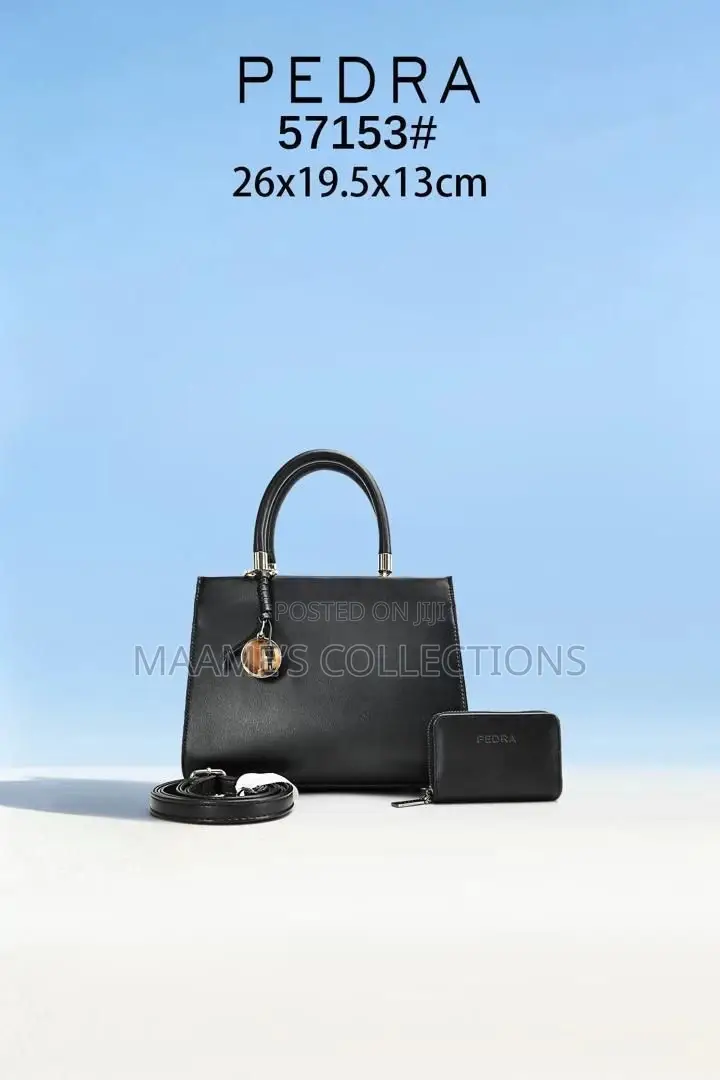 Pedra Quality Women’S Handbag With Purse and Long Strap.