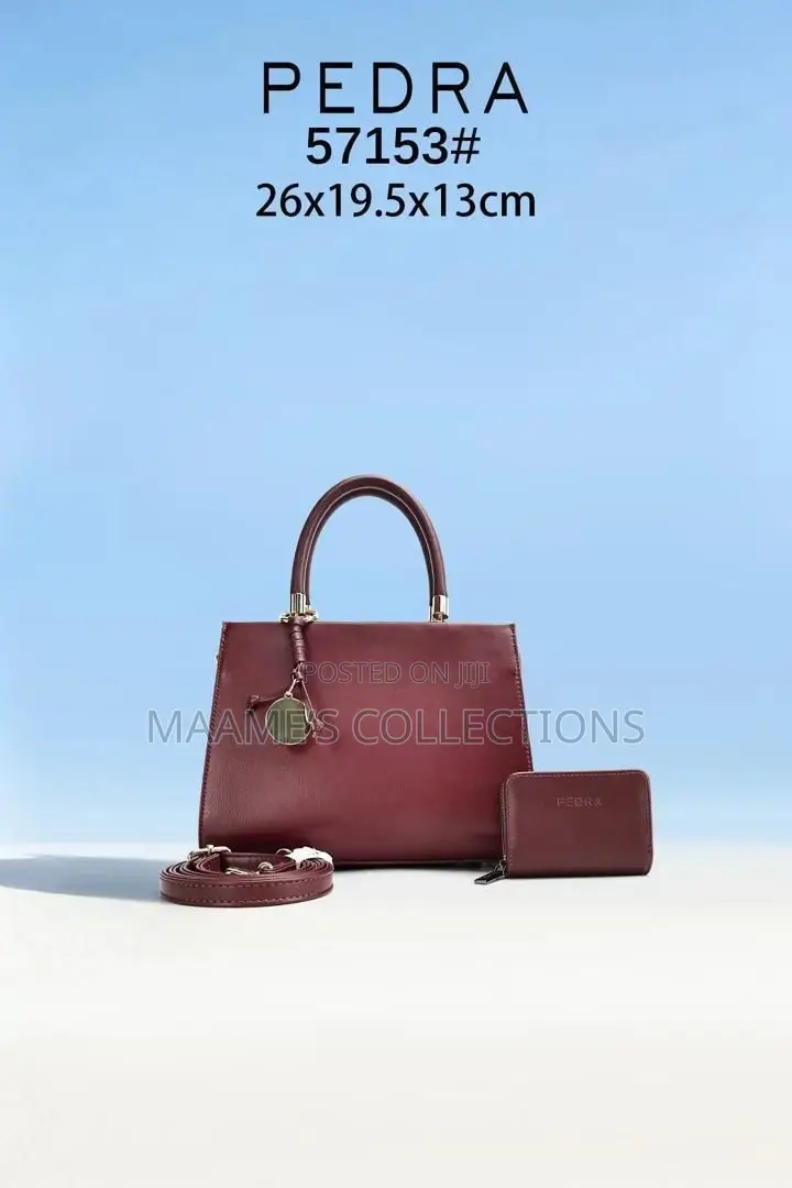 Pedra Quality Women’S Handbag With Purse and Long Strap.