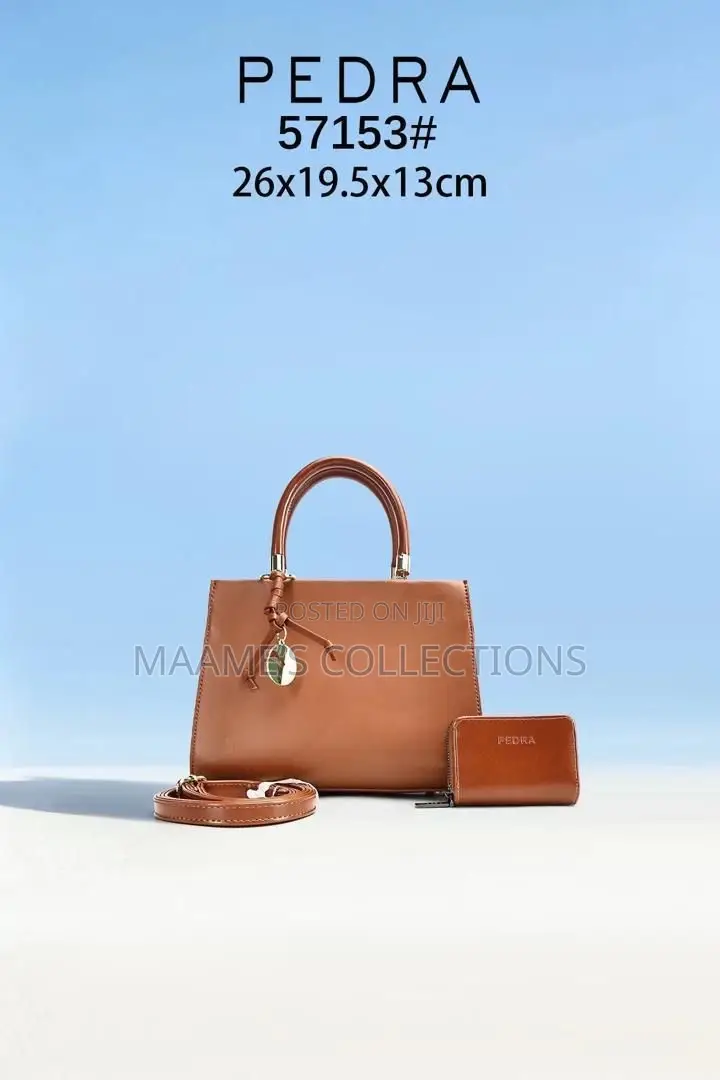 Pedra Quality Women’S Handbag With Purse and Long Strap.