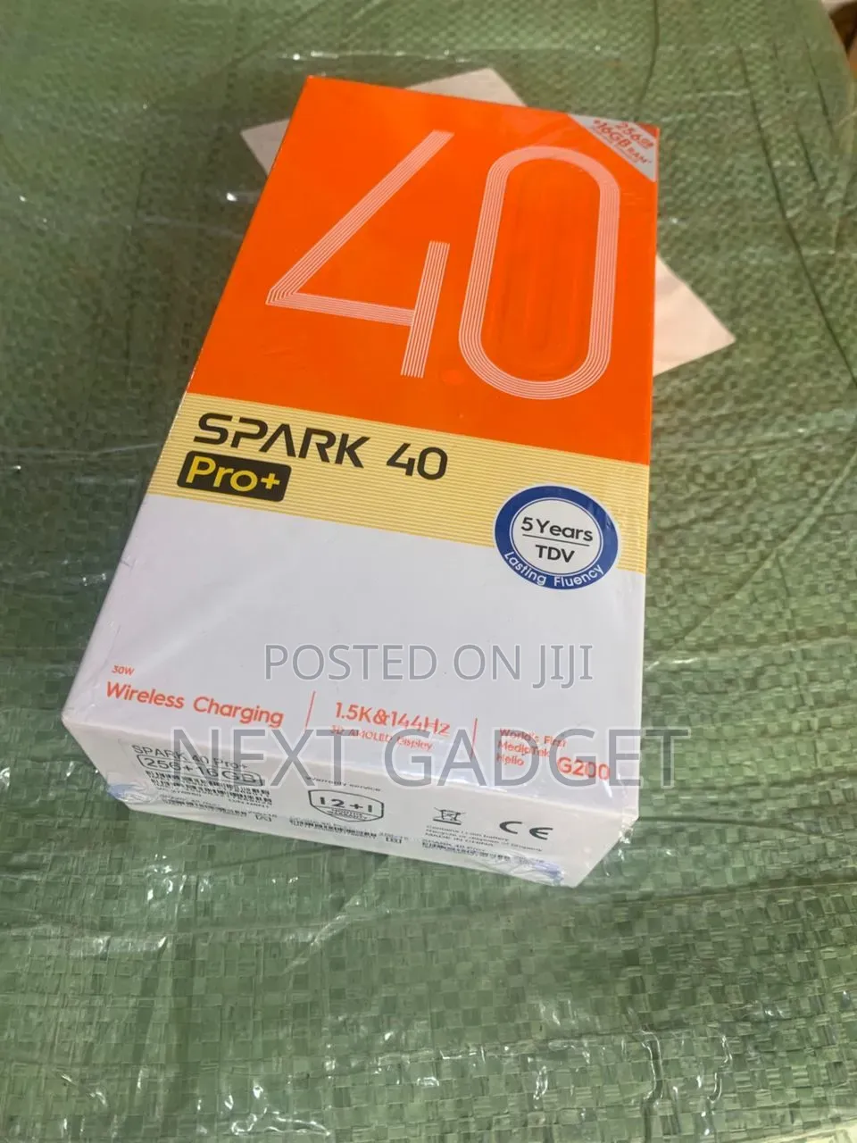New Tecno Spark 40 Pro+ 256 GB Black