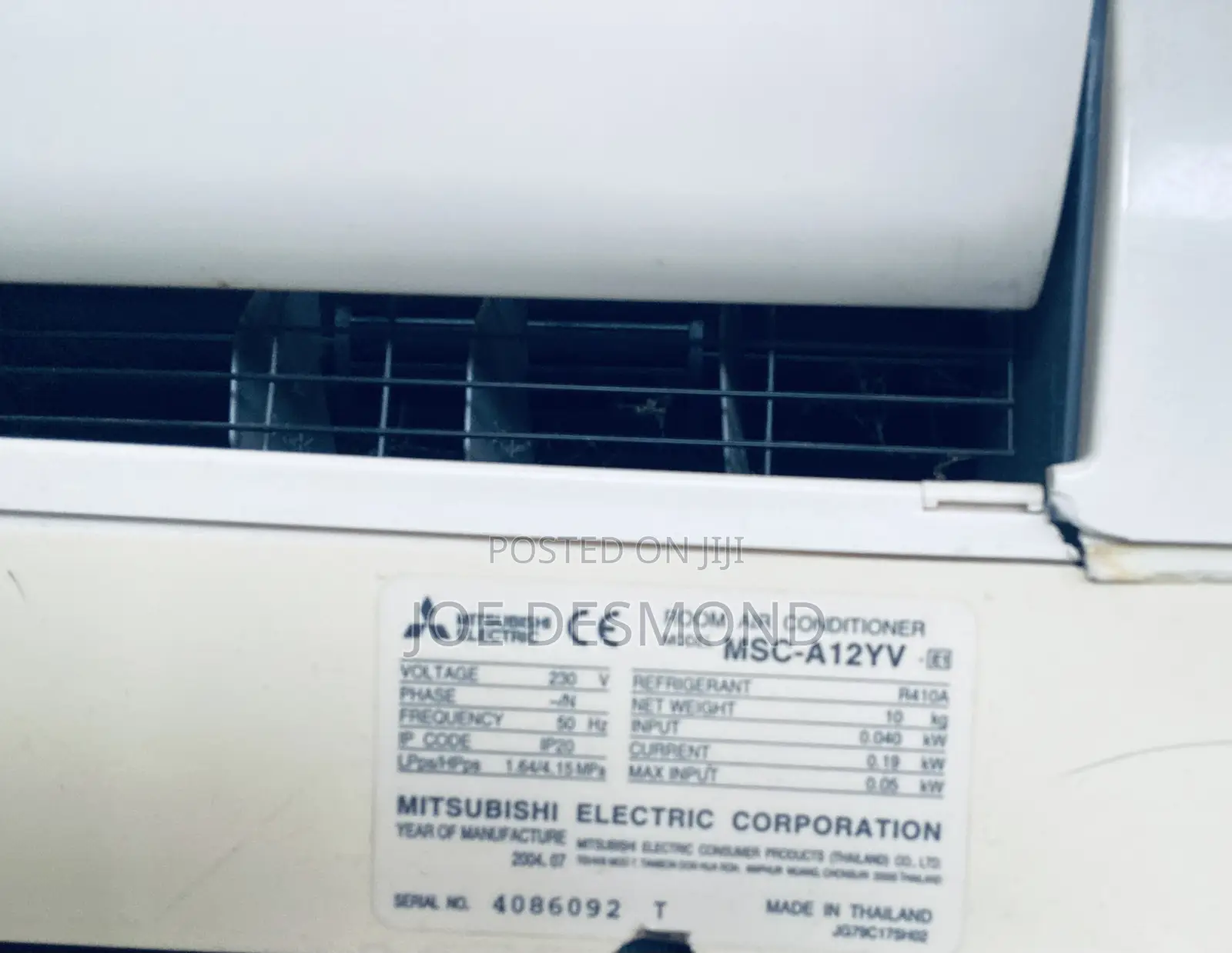 Fairly Used Mitsubishi Indoor Unit Air-Condition