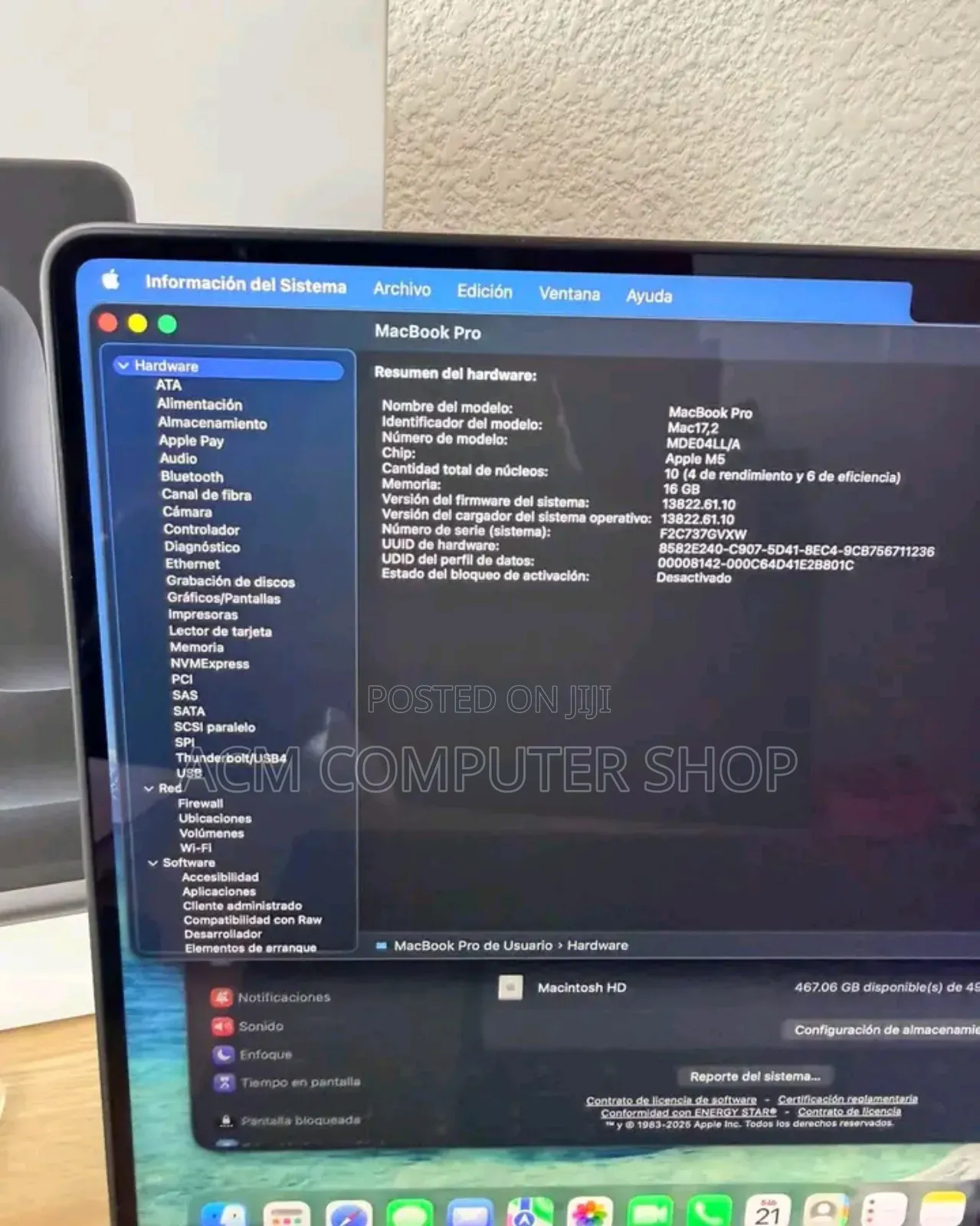 New Laptop Apple MacBook Pro 2025 M5 14-inch 16GB Apple M5 SSD 512GB