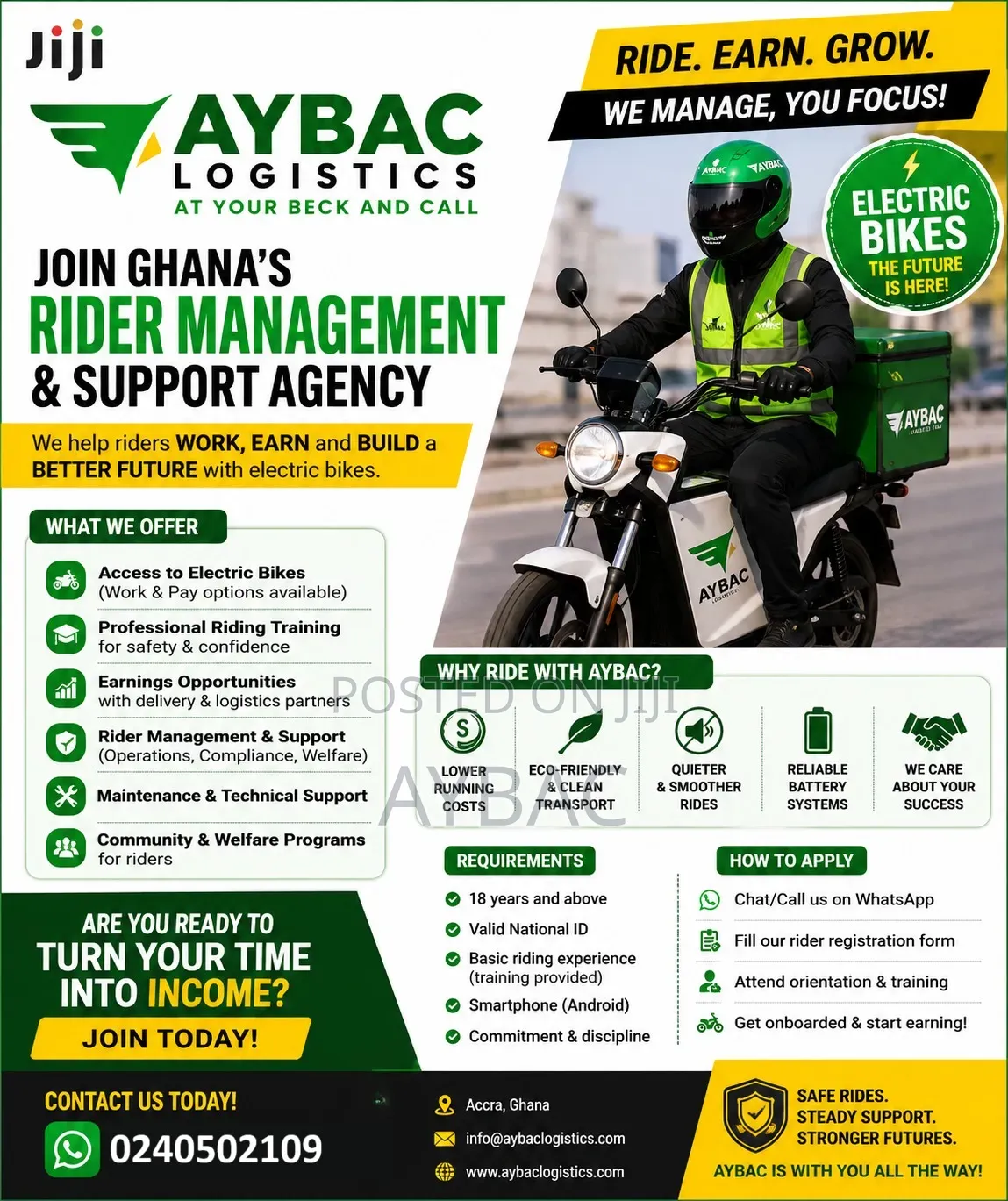 Aybac Logistics Rider Agency