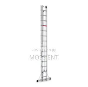 Cm 2x17 Rope Pulley Double Ladder With Wheel Alu - Cm-M10010