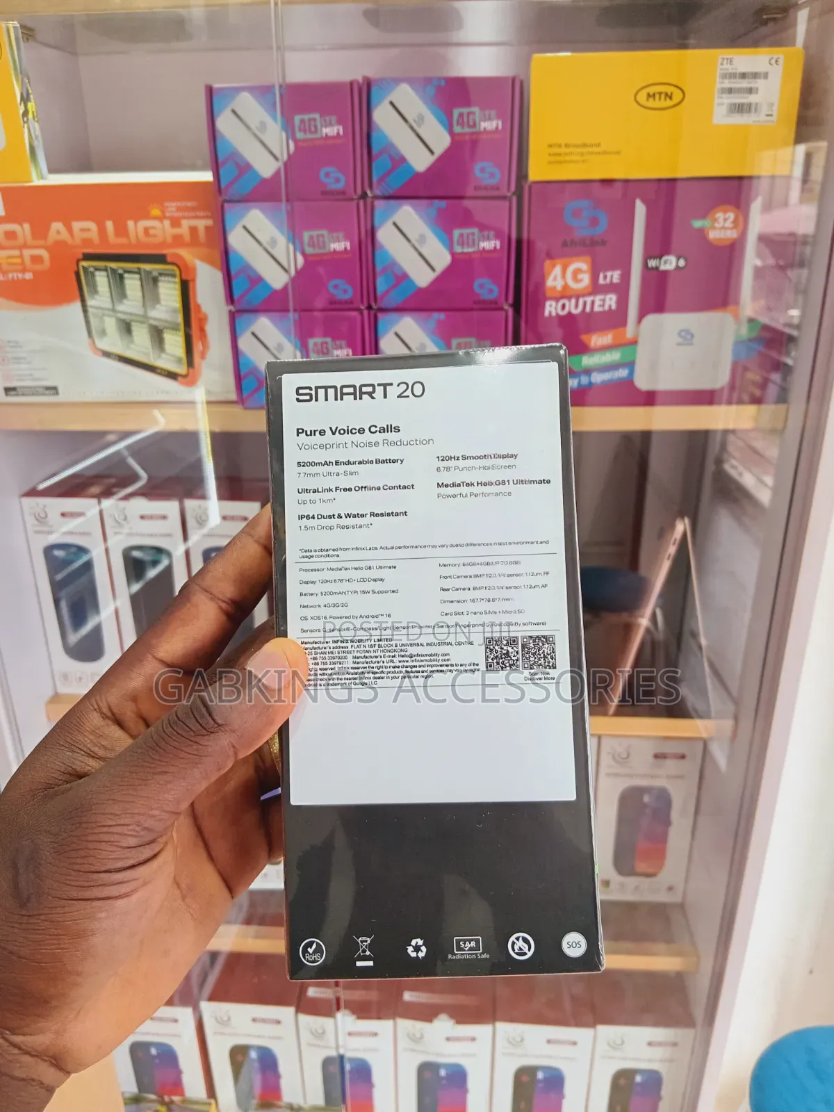 New Infinix Smart 20 128 GB Black