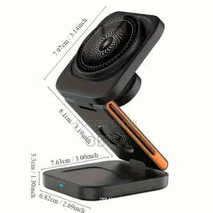 Vertical Foldable Three-in-One Wireless Charger