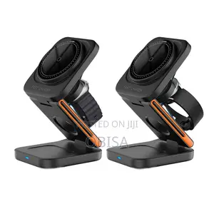 Vertical Foldable Three-in-One Wireless Charger