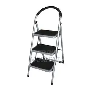 3 Steps Foldable Ladder Steel Black - Ly603
