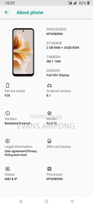 New Mobile Phone 32 GB Silver