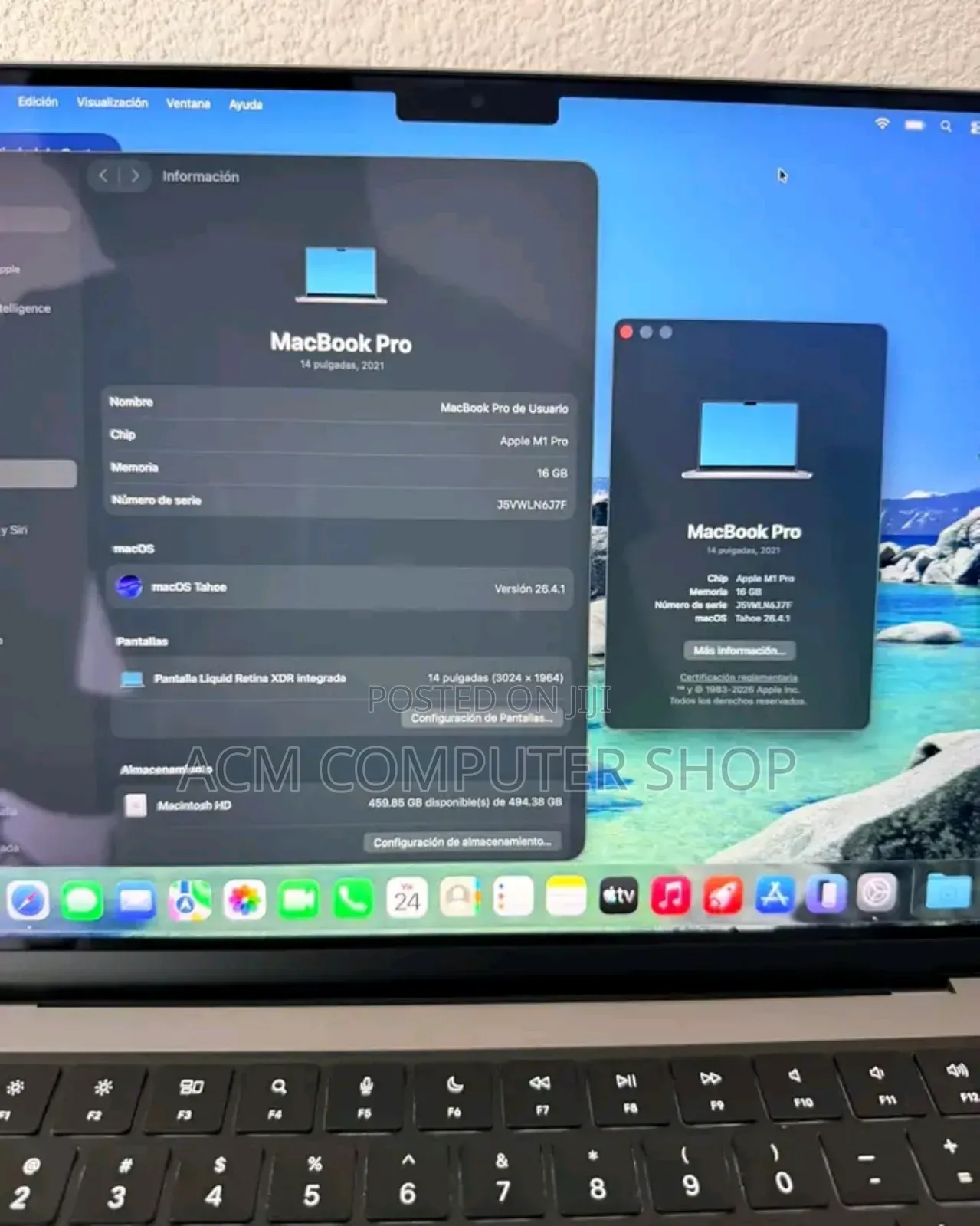New Laptop Apple MacBook Pro M1 16GB Apple M1 Pro SSHD (Hybrid) 512GB