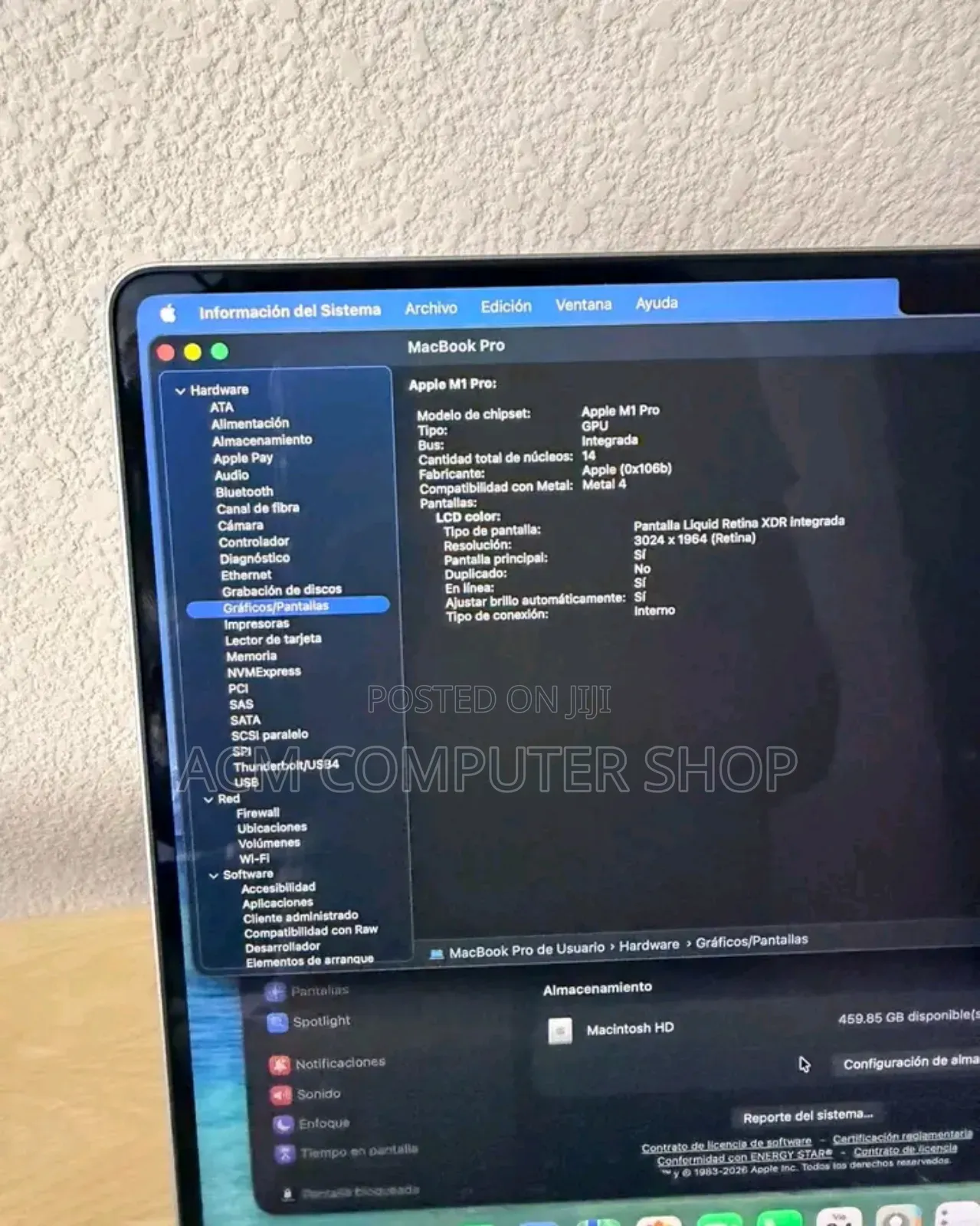 New Laptop Apple MacBook Pro M1 16GB Apple M1 Pro SSHD (Hybrid) 512GB