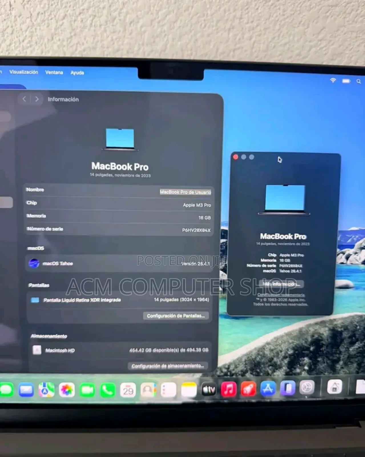 New Apple MacBook Pro 2023 M3 Pro 14-inch 18GB Apple M3 Pro SSD 512GB